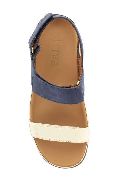 Shop Strive Kona Sandal In Navy/marshmallow