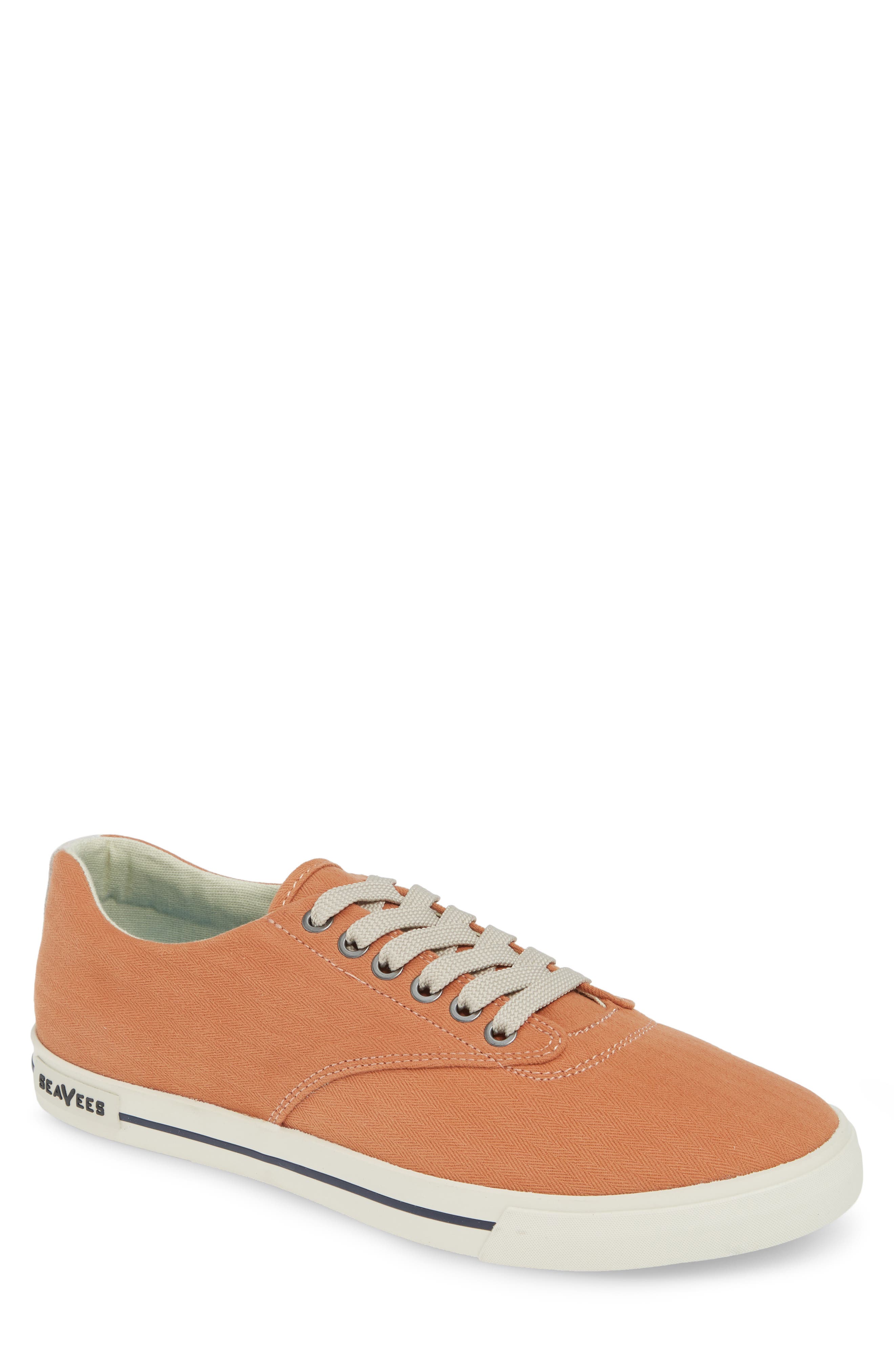 Seavees Hermosa Plimsoll Surfwash Sneaker, Orange