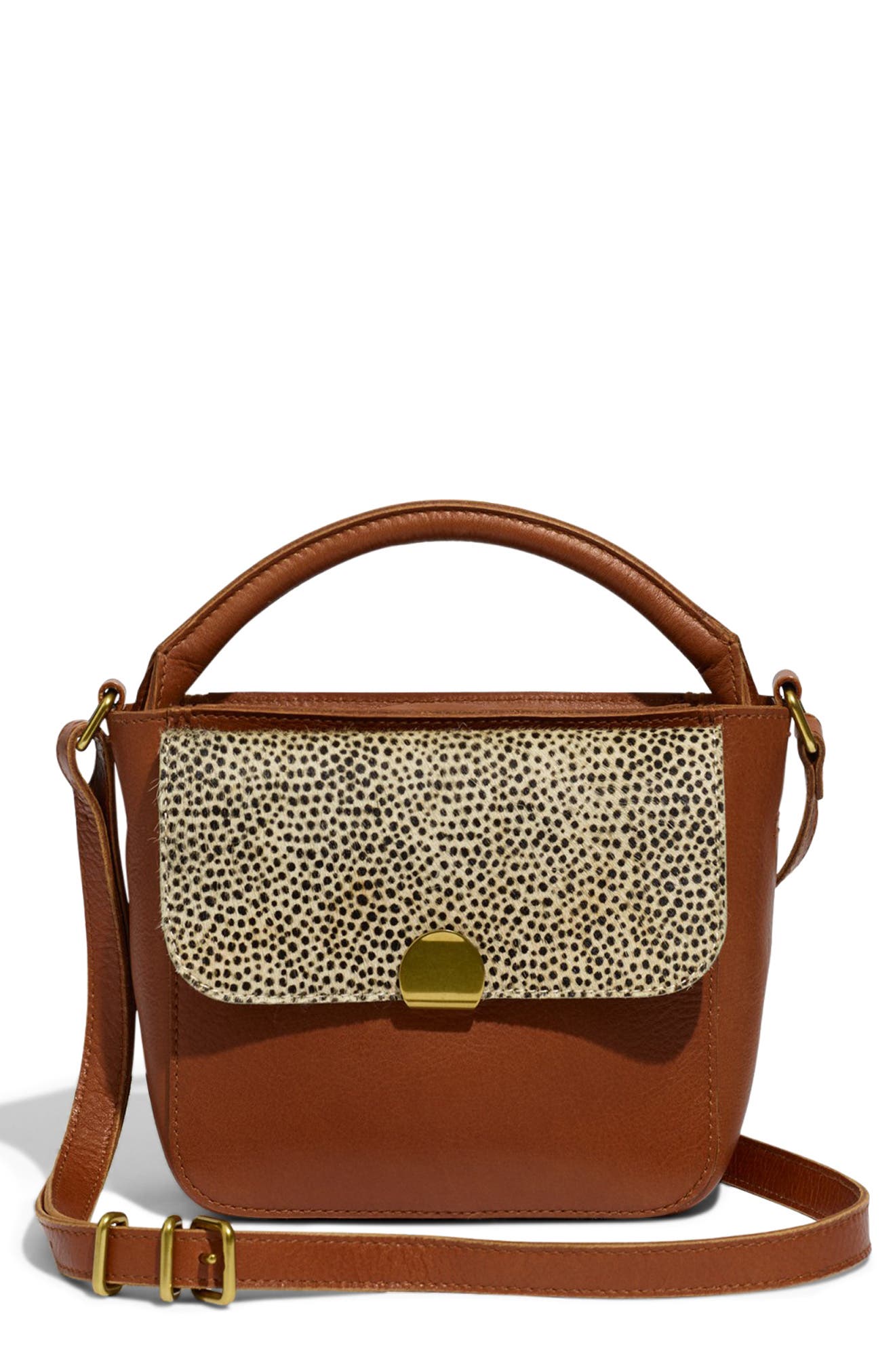 Madewell The Mini Abroad Spotted Calf Hair Crossbody Bag Nordstrom