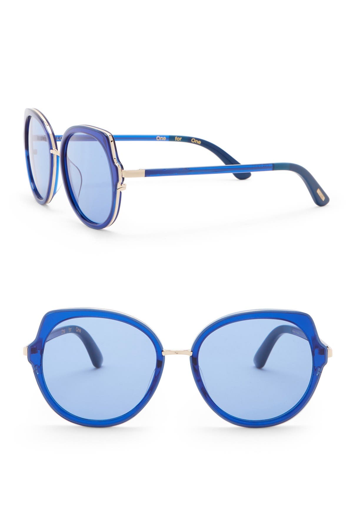 Toms Lottie 55mm Royal Sunglasses In Medium Blue