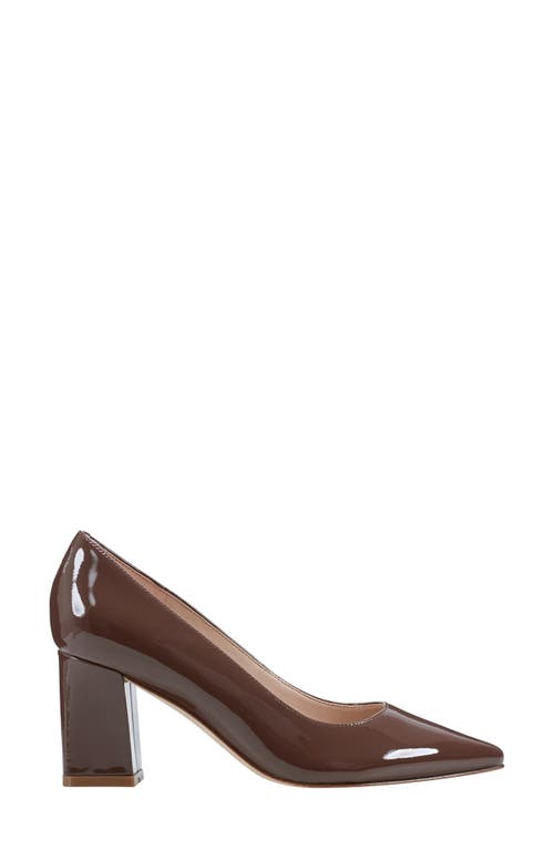 Marc Fisher Ltd Zala Block Heel Pump In Dark Brown 201