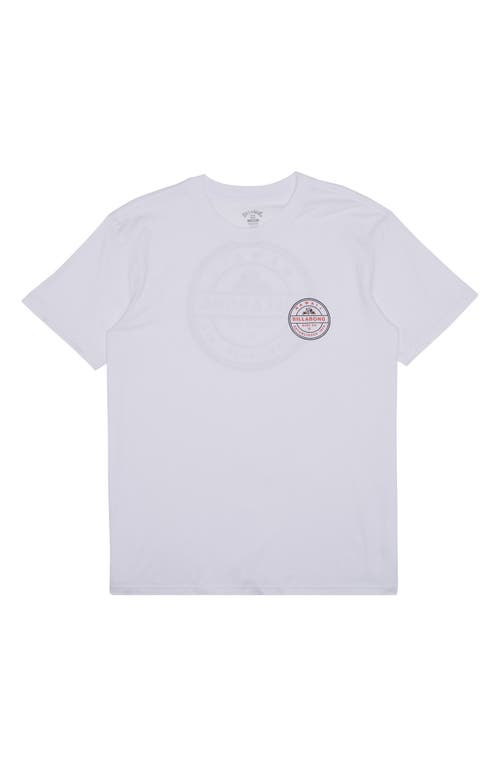 Shop Billabong Rotor Cotton Graphic T-shirt In White