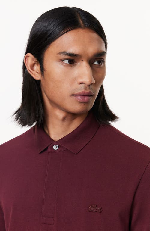 Shop Lacoste Paris Regular Fit Stretch Polo In Expresso