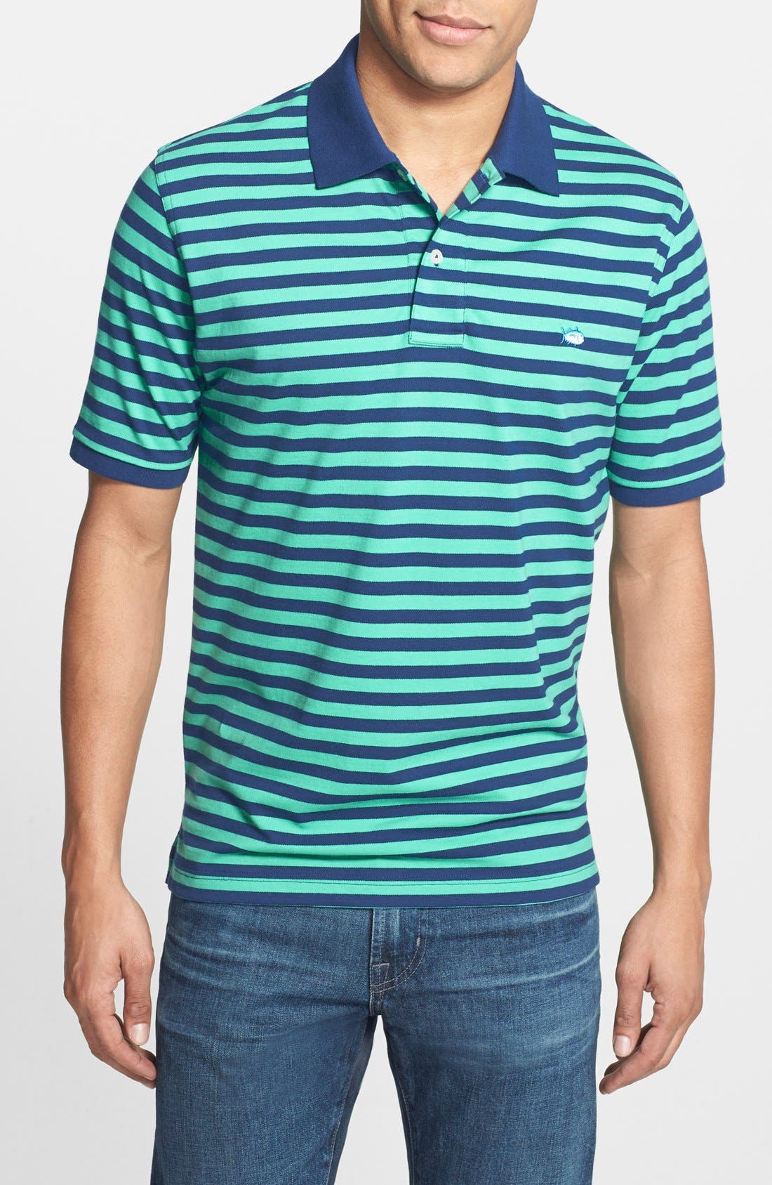 Southern Tide Stripe Piqué Polo Nordstrom