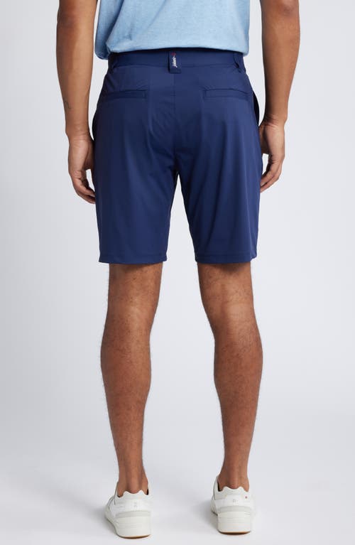 Johnnie-o Fusionn Stretch Nylon Chino Shorts In Navy