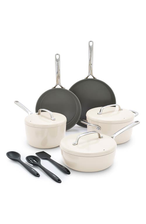 GreenPan GP5 Infinite8 11-Piece Anodized Aluminum Ceramic Nonstick Cookware Set in Cream at Nordstrom