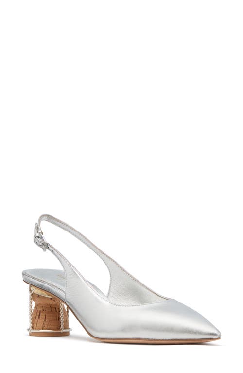 Shop Kate Spade New York Soirée Pointed Toe Slingback Pump In Silver