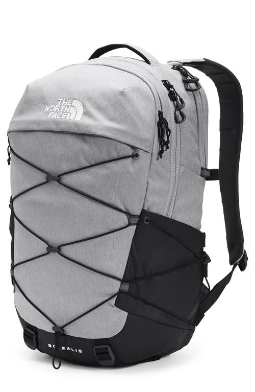 The North Face Borealis Backpack in Grey Dark Heather/Black