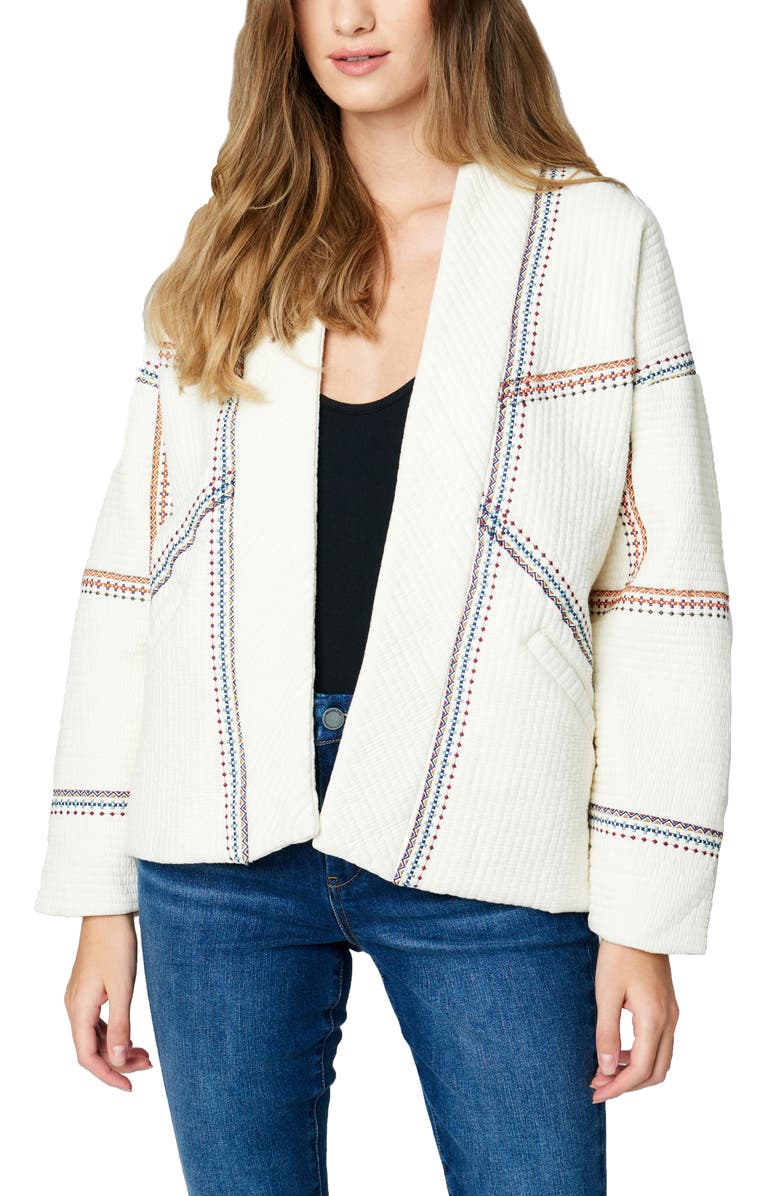 BLANKNYC Embroidered Quilted Cotton Jacket, Main, color, 