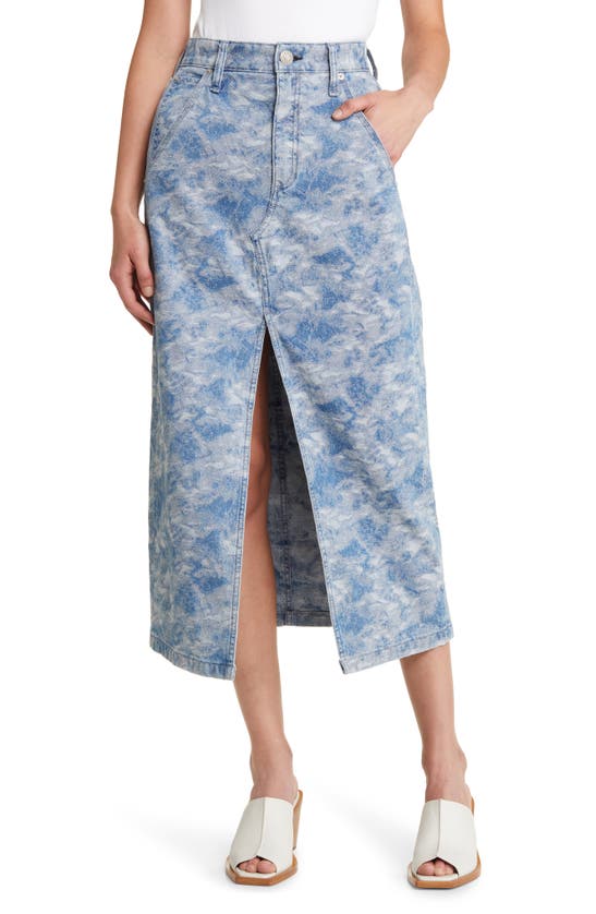 Rag & Bone Sid Denim Midi Skirt In Dnmjacq