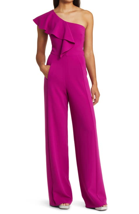 Lavender Wide Leg Jumpsuit for Women, Purple Corseted Jumpsuit for Special  Occasions, Wedding Guest Jumpsuit, Women Formal Romper Wide Legs 