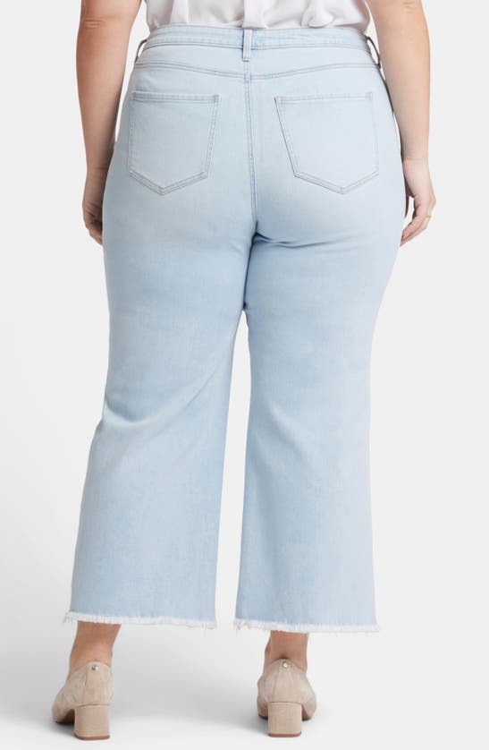 Nydj Teresa Exposed Button High Waist Ankle Wide Leg Jeans In Oceanfront