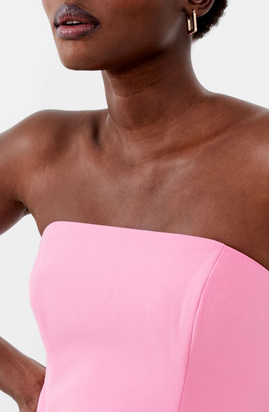 Shop French Connection Whisper Strapless Minidress In Aurora Pink