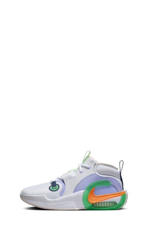 Shop Nike Air Zoom Crossover 2 Basketball Shoe In White/purple/green