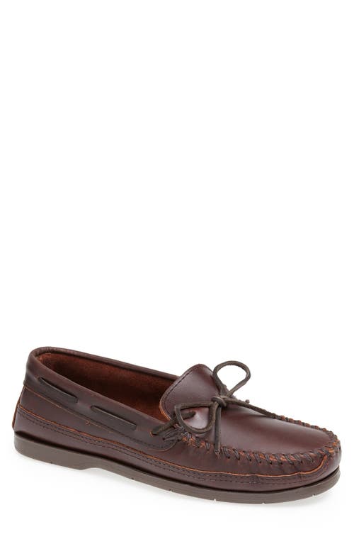 Minnetonka Essential Hardsole Driving Shoe Brown at Nordstrom,