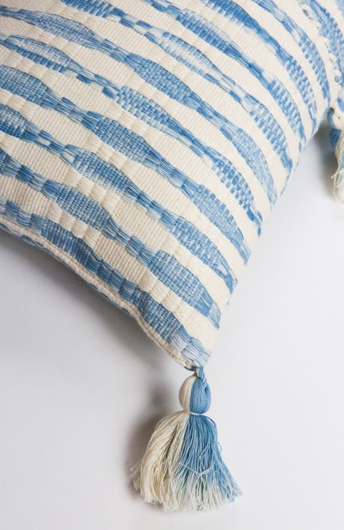 Archive New York Striped Antigua Pillow In Blue