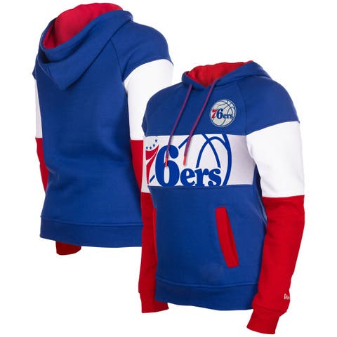 Nike Philadelphia 76ers Courtside Cropped Pullover Hoodie At Nordstrom in  Blue