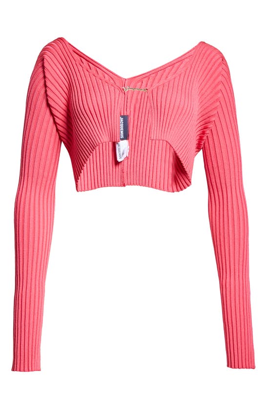 Jacquemus La Maille Pralu Cropped Cardigan In Multi