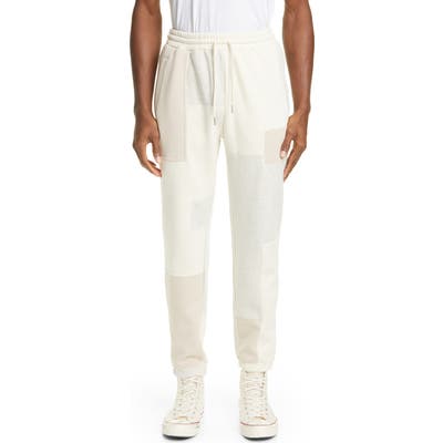 Ovadia Patchwork Sweatpants, White