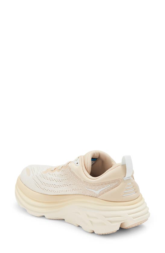 Hoka Bondi 8 Running Shoe In Shifting Sand / Eggnog ModeSens