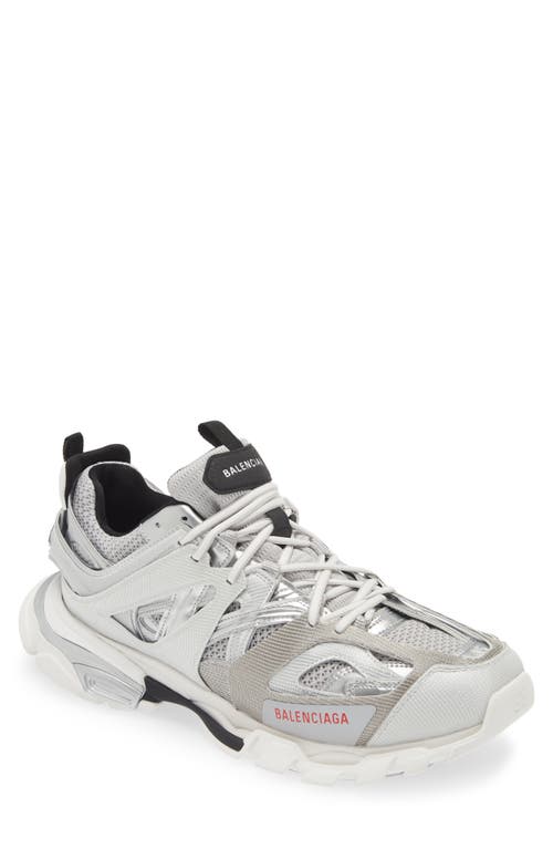 Shop Balenciaga Track Sneaker In Silver/white/black