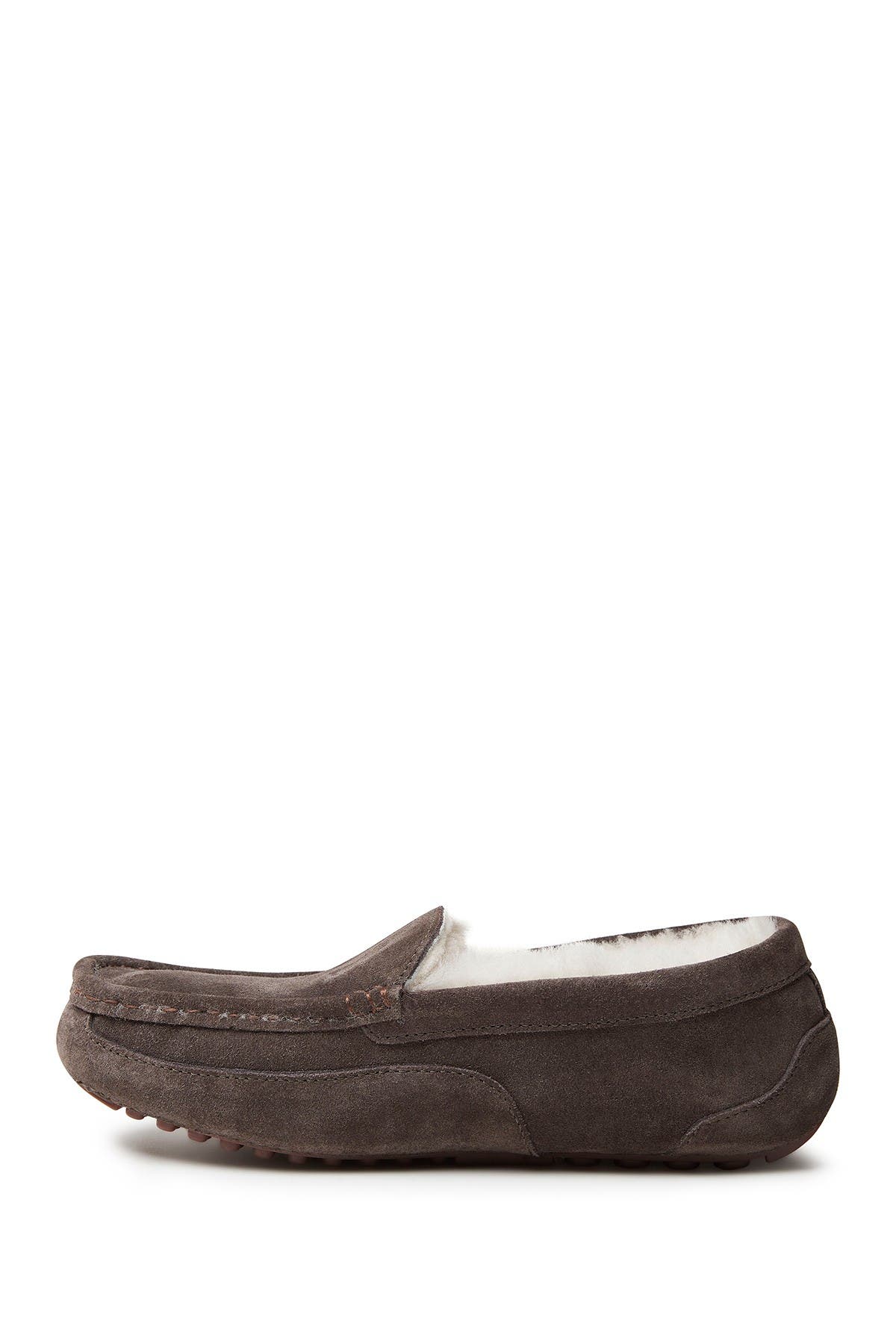 dearfoams fireside melbourne genuine shearling lined moccasin slipper
