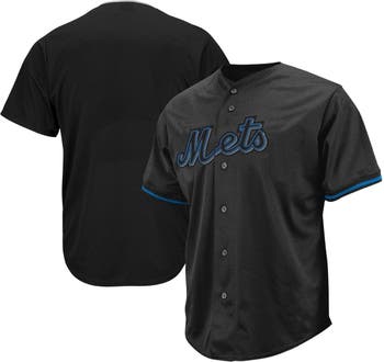 Men's Stitches Black New York Mets Team Fashion Jersey Size: Small