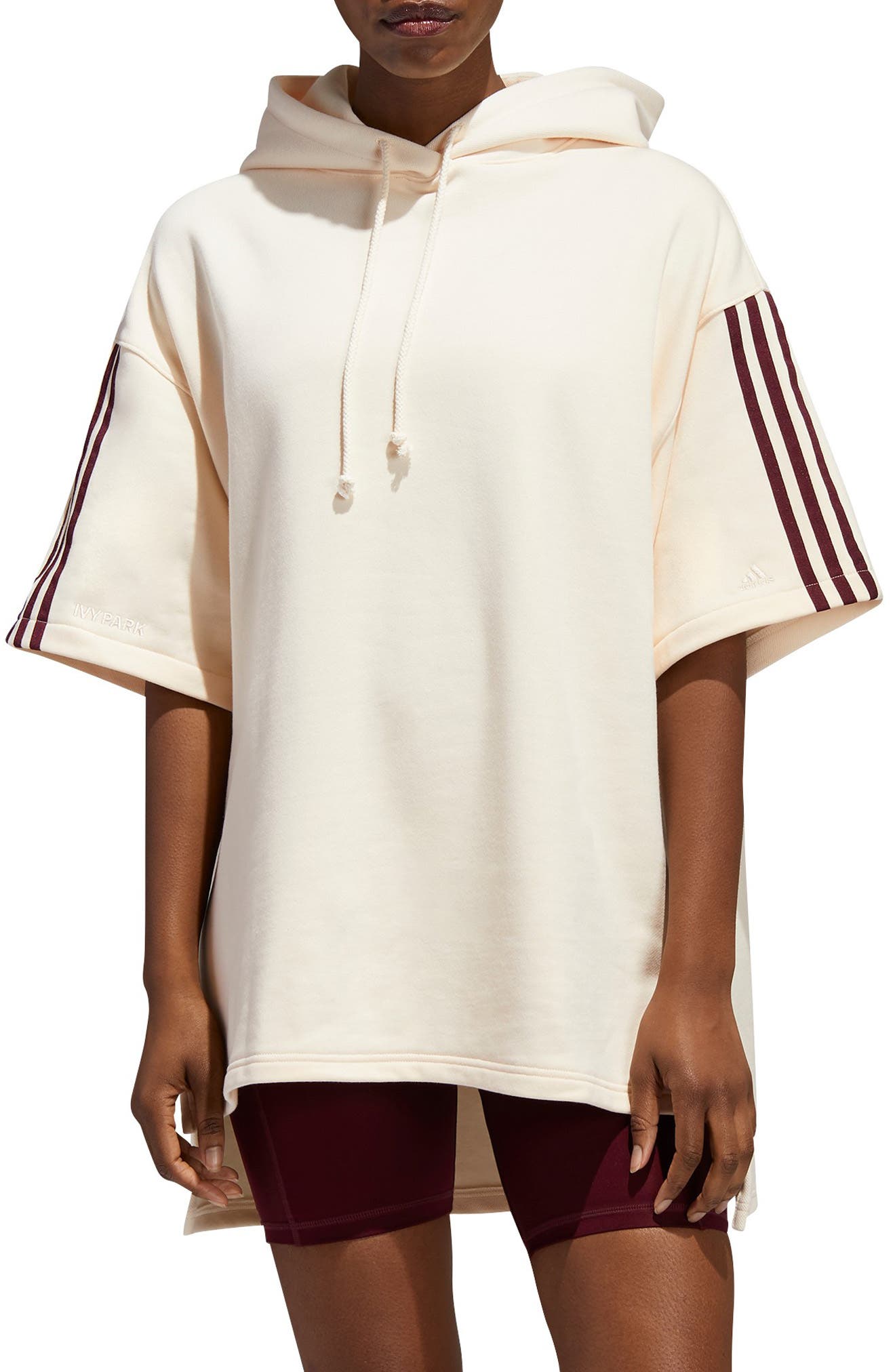 mens adidas short sleeve hoodie