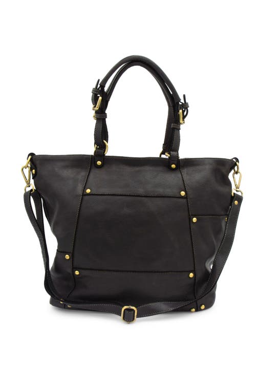 Bolsa Nova Nora Patchwork Tote In Black