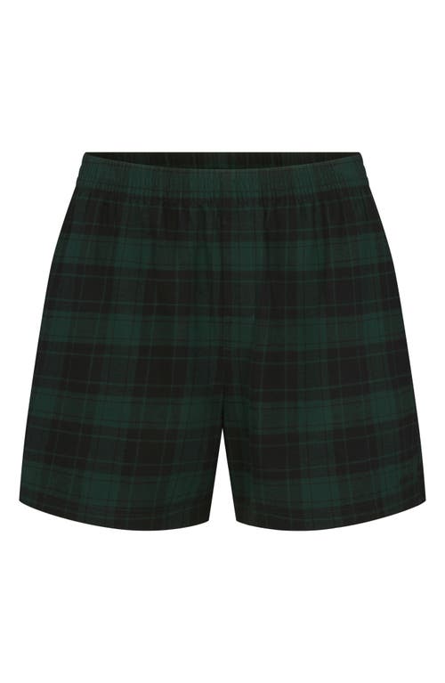 SKIMS SKIMS PLAID FLANNEL SLEEP SHORTS 