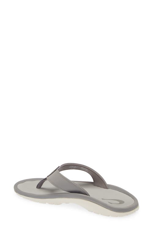 Olukai Ohana Flip Flop In Graphite/graphite