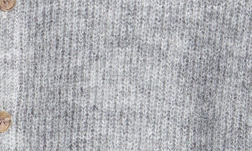 Shop Wax London Alban Marled Cardigan In Grey Marl