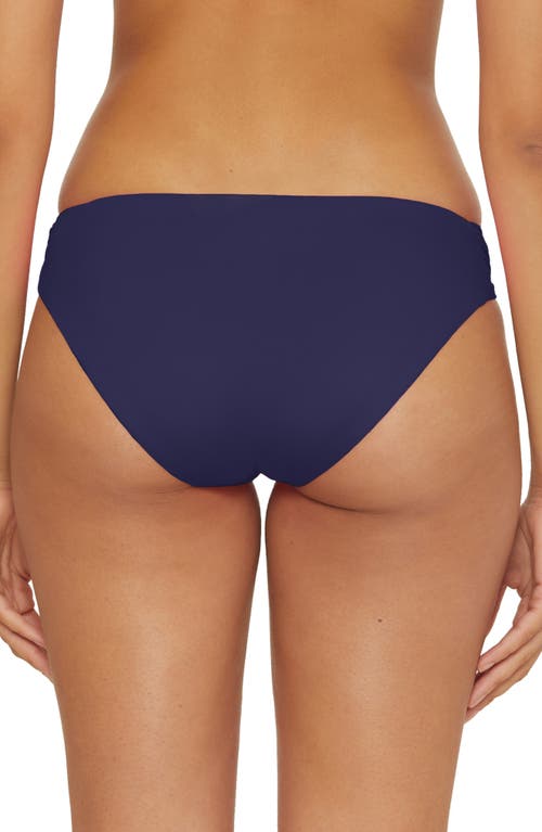 Shop Trina Turk Monaco Side Tab Hipster Bikini Bottoms In Navy