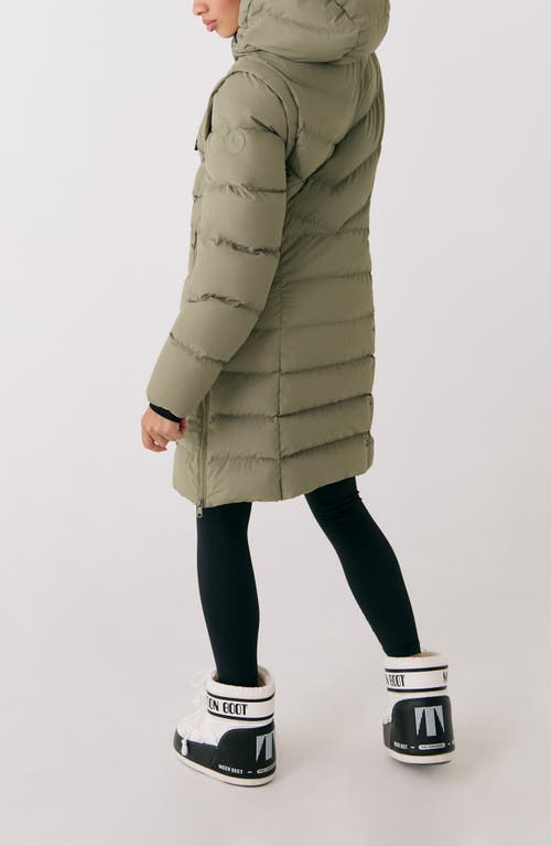 Shop Lole Berri 700 Fill Power Down Jacket With Removable Sleeves In Hazel