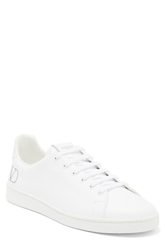 Valentino Vlogo Sneaker In Bianco