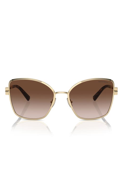 Tiffany & Co. 58mm Gradient Butterfly Sunglasses in Brown Gradient 