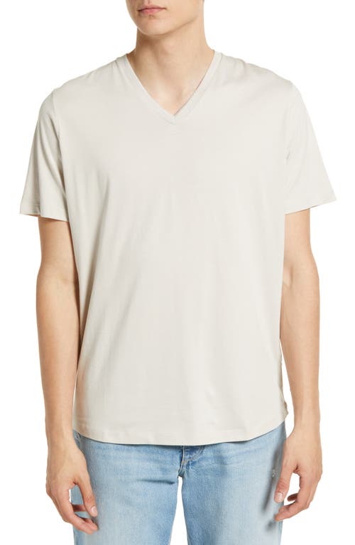 V-Neck Pima Cotton T-Shirt in Frenchie