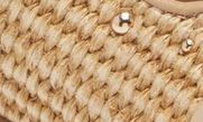 Steve Madden Connely Buckle Slide Sandal In Raffia