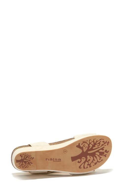 Halsa Footwear Hälsa Footwear Gisella Wedge Sandal In Ivory/bone