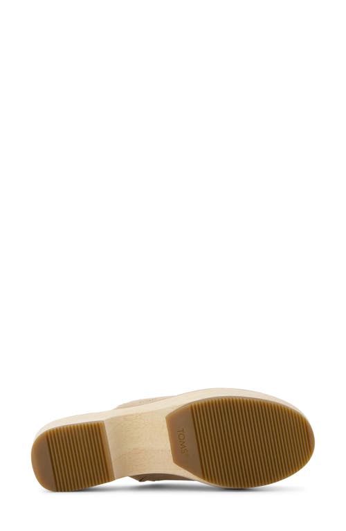 Shop Toms Addison Suede Clog In Natural