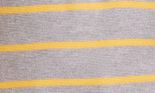 Shop Nz Active By Nic+zoe Easy Stripe Half-zip Cotton Blend Sweater In Grey Multi