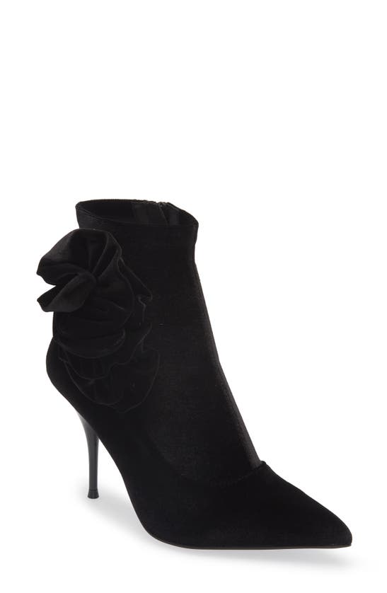 Jeffrey Campbell Florista Pointed Toe Bootie In Black