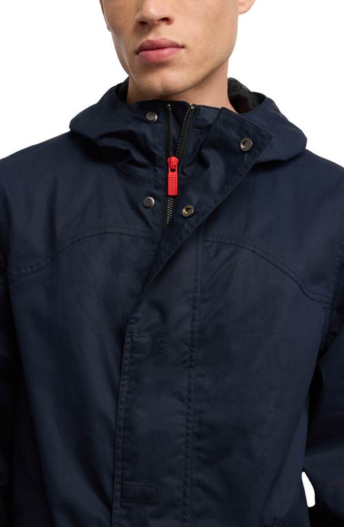 Shop Hunter Downing Hooded Rain Jacket In Night Sky