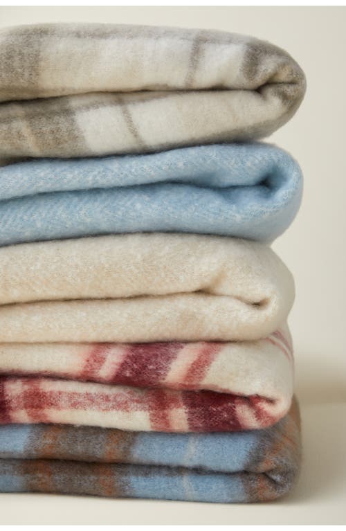 Upwest X Nordstrom Fireside Fleece Throw Blanket In Blue Plaid