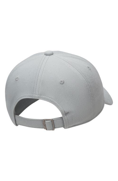 Shop Nike Club Unstructured Curved Bill Baseball Cap In Base Grey/sail