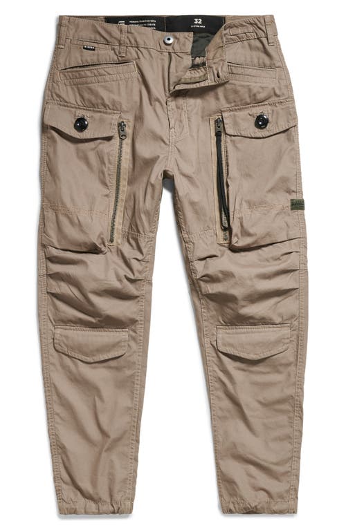 Shop G-star Relaxed Fit Tapered Cotton Cargo Pants In Turf