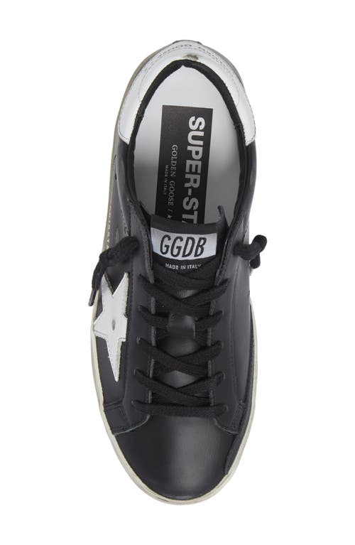 Golden Goose Super-star Low Top Sneaker In Black/white