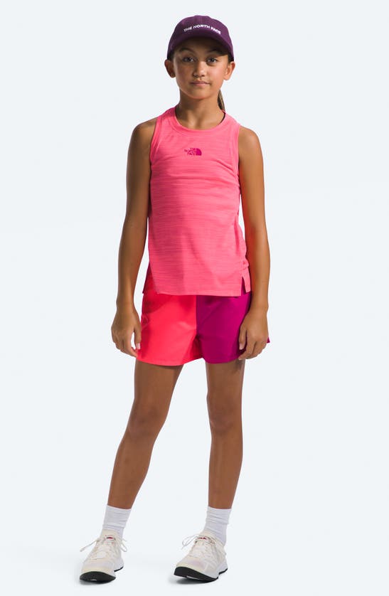 Shop The North Face Kids' Never Stop Performance Tank In Radiant Poppy