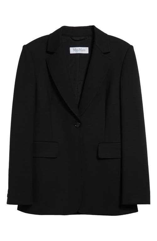 Max Mara Serio One-button Blazer In Black