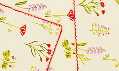 Tiramisu Set Of 4 Cotton Placemats In Cream